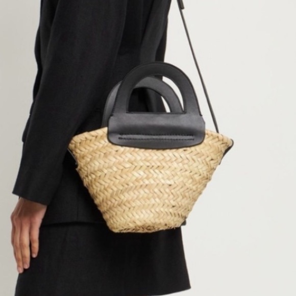 NWT • HEREU • Limited Edition Spain Cabas Straw Leather Tote Crossbody Bag - Picture 2 of 10